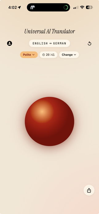 Universal AI Translator Screenshot 1 of 5