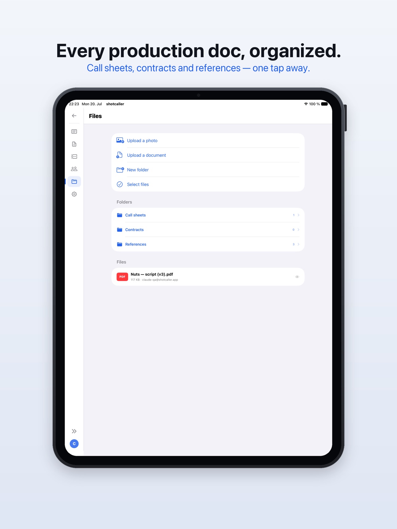 Screenshot 8 of SHOTCALLER - Shot List Planner