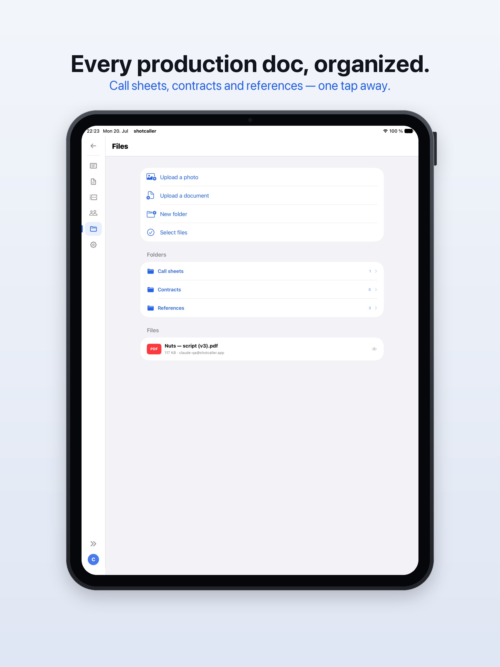 SHOTCALLER - Shot List Planner screenshot 8