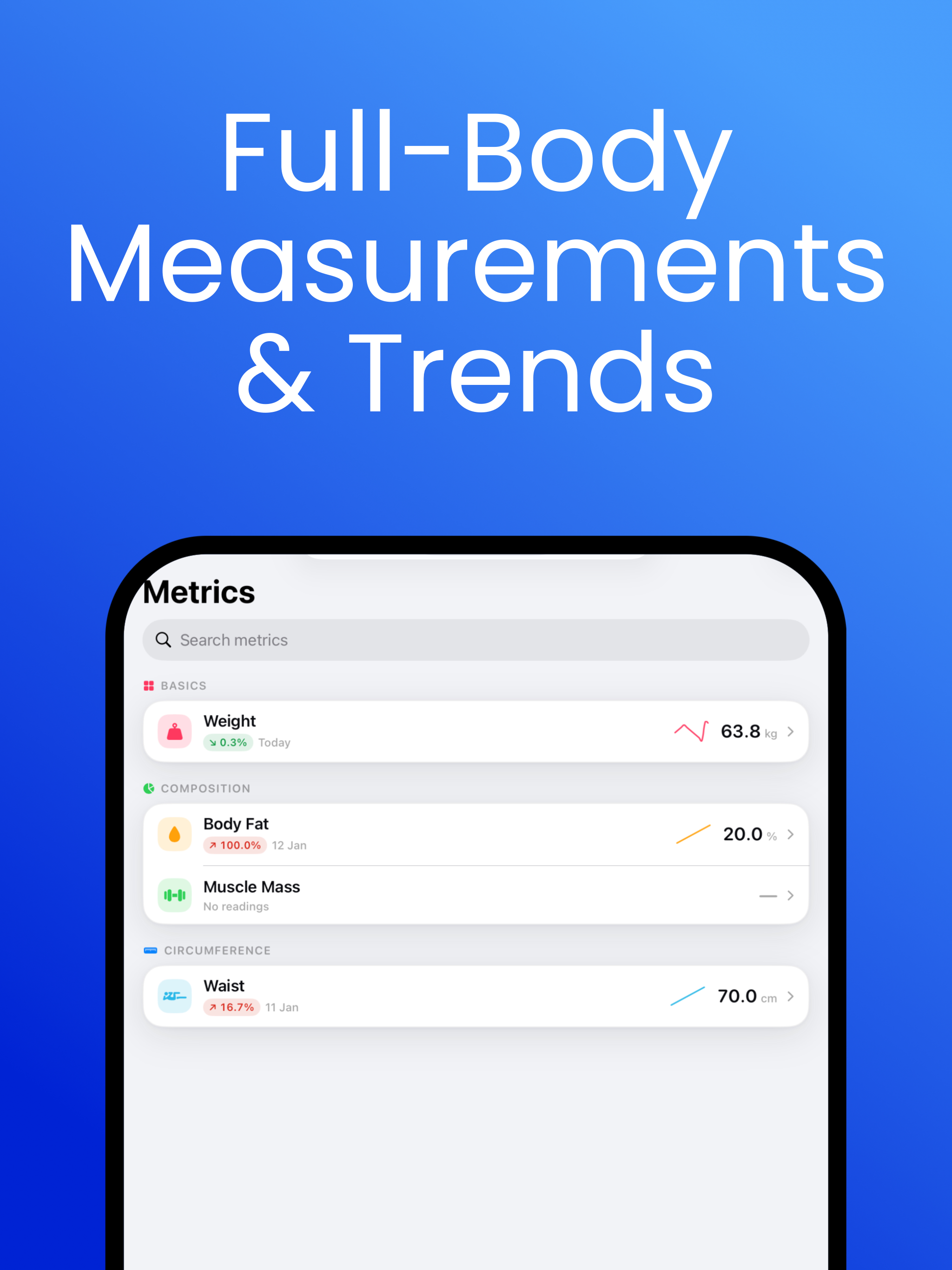 Body Metrics Tracker screenshot 5
