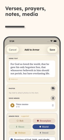 Armor Of God: Bible & Prayer iPhone screenshot