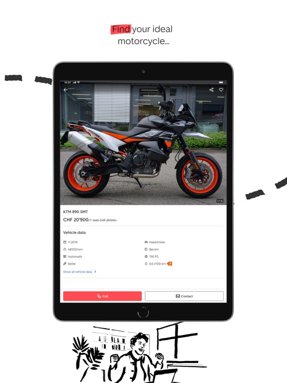 MotoScout24 Schweiz iPad screenshot 6 - Business app