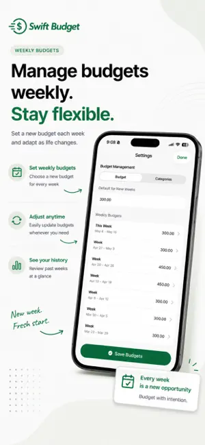 Swift Budget - Weekly Spending screenshot 3