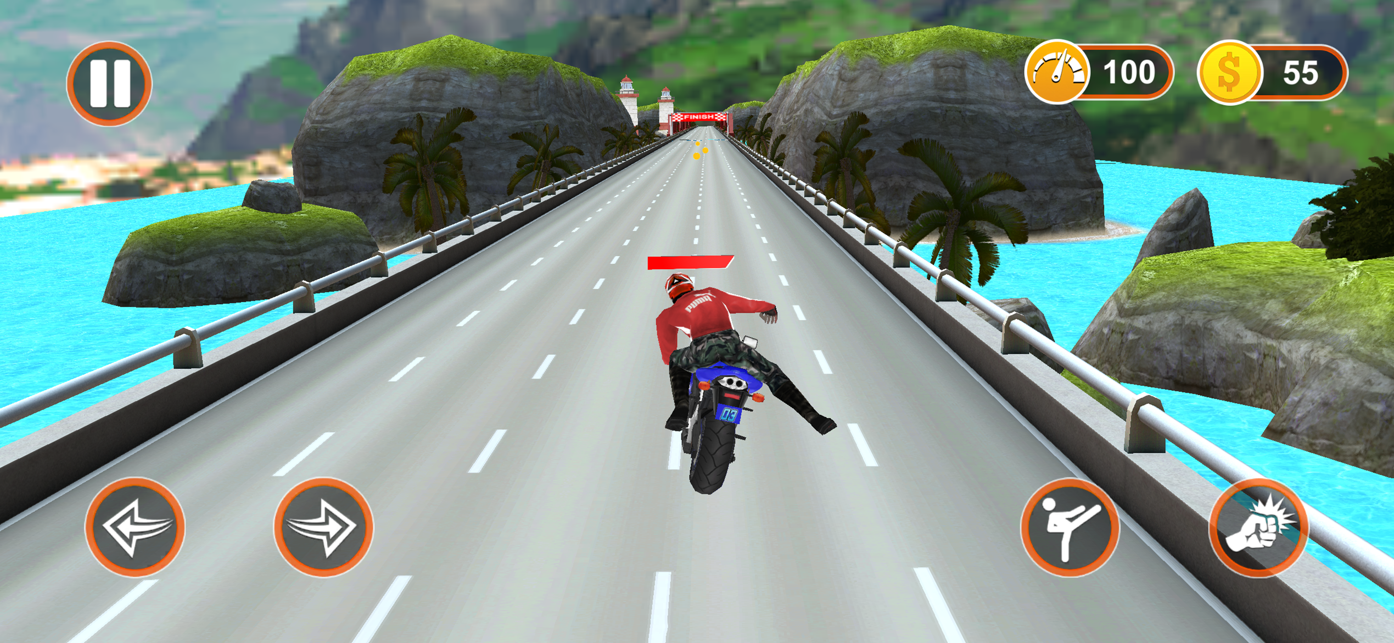 Street Race-Crazy Bike Game screenshot 3