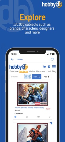 hobbyDB Collection Management Screenshot 1 of 8