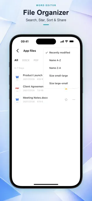 Word Editor: DOCX, Office, PDF screenshot 3