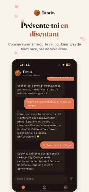 Tantie - Rencontres sans photo screenshot 2