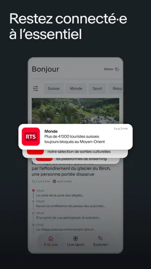 Capture d'écran de RTS - Actualités & Sport sur iPhone 4