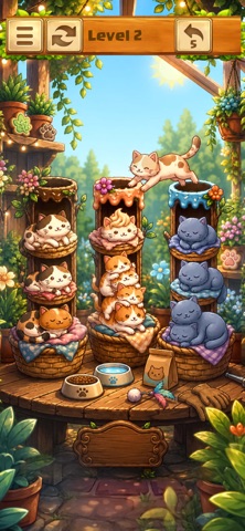 Gentle Cat Sort Puzzle Game Screenshot 3 of 4