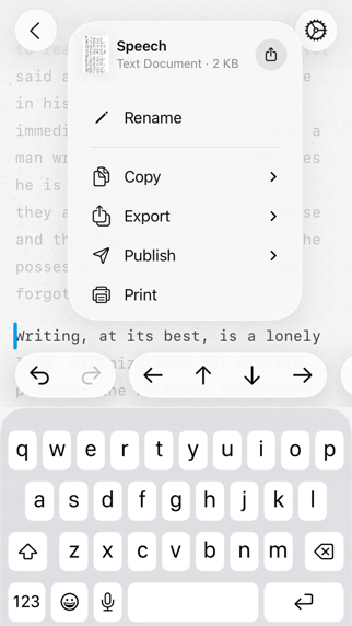 Paper: Writing App, Notes iPhone screenshot 6 - Productivity app
