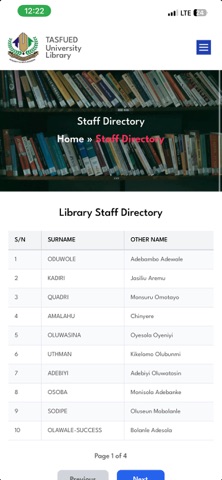 TASFUED Library screenshot