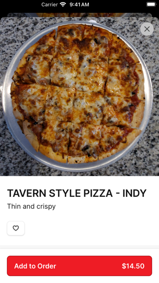 Carbone Pizzeria Americano iPhone screenshot 3 - Food & Drink app