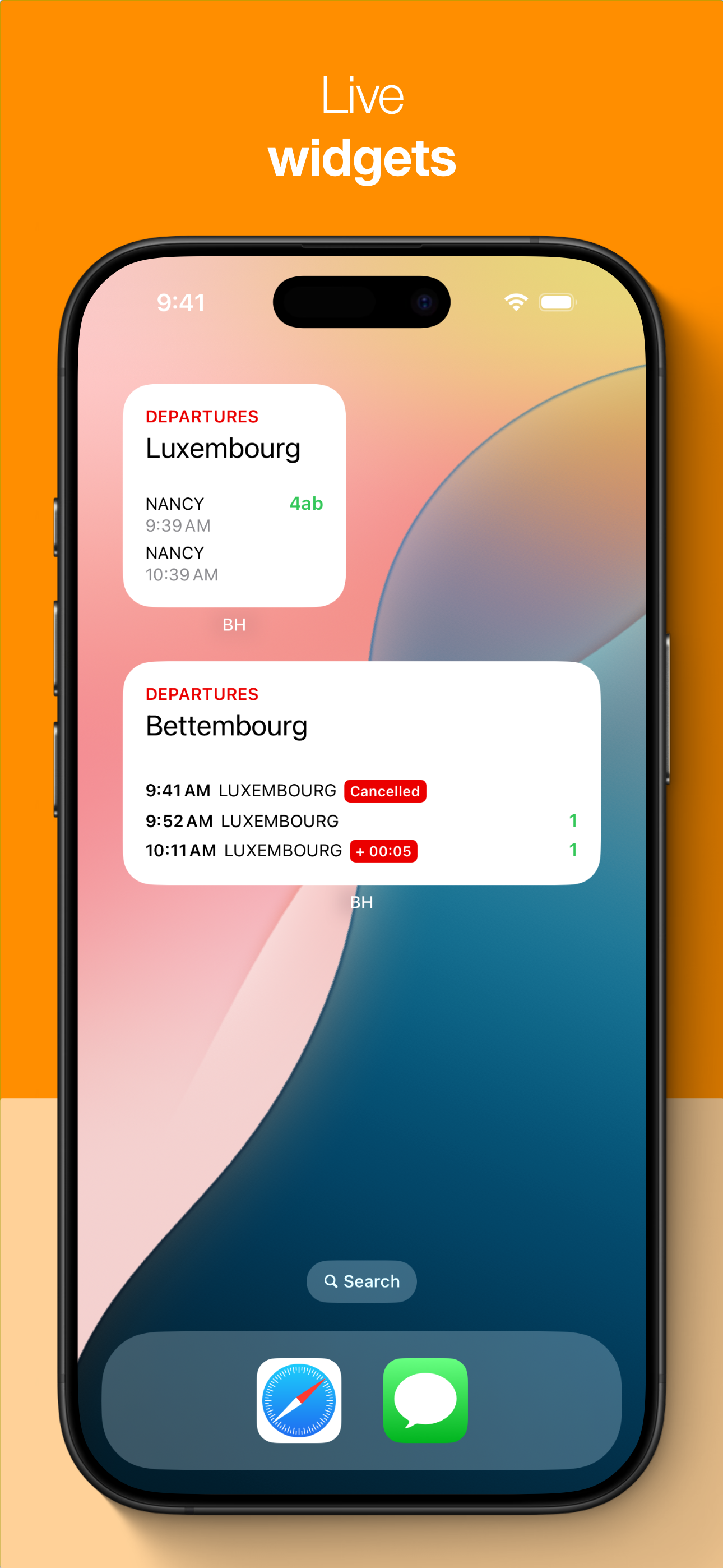 BH — Train schedules