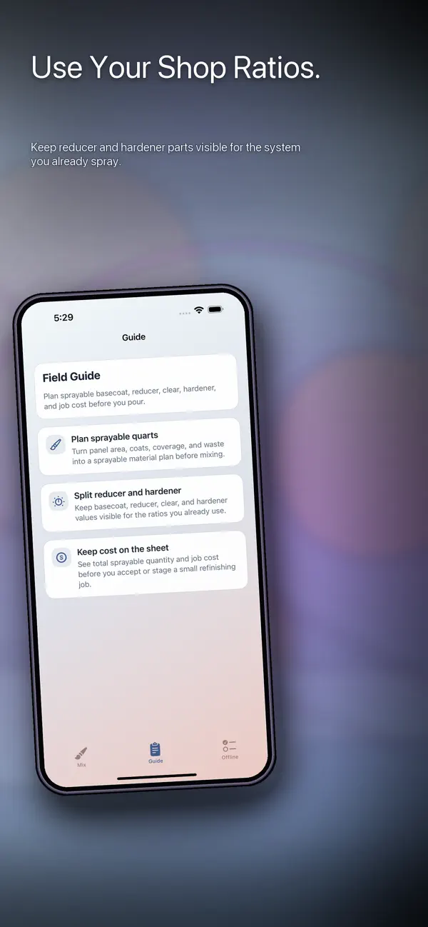 Screenshot #3 pour Auto Paint Mix Calc