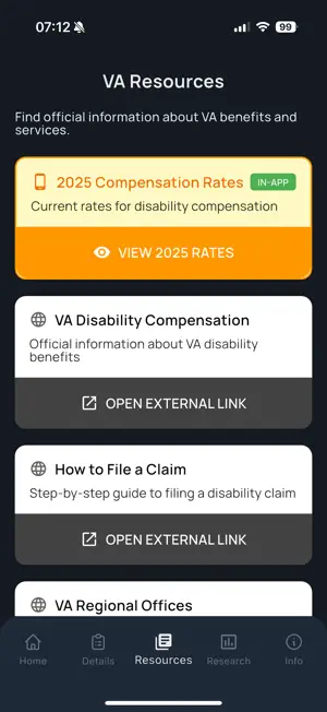 VA Disability Rates Calculator screenshot 4