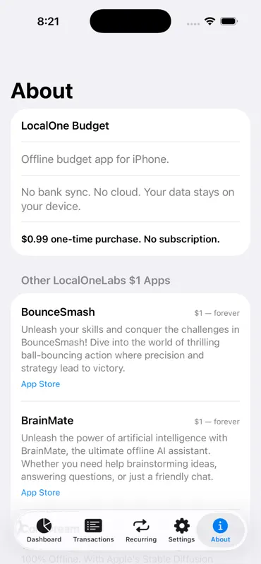 LocalOne Budget screenshot 5 of 5