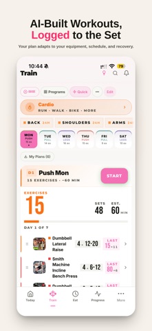 Lyfta - Gym & Calorie Tracker Screenshot 1 of 7