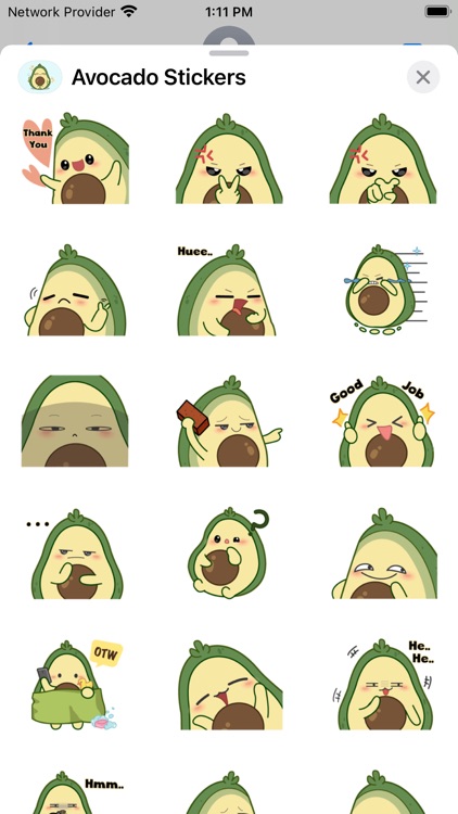 Avocado Stickers - WAStickers