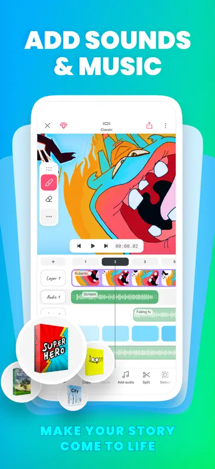 Screenshot 5 von 6 zu FlipaClip: Draw 2D Animation