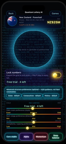 Quantum Lotto AI Analyzer Screenshot 1 of 3