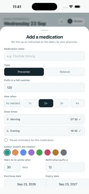 Puffers: Inhaler Puff Tracker screenshot 4