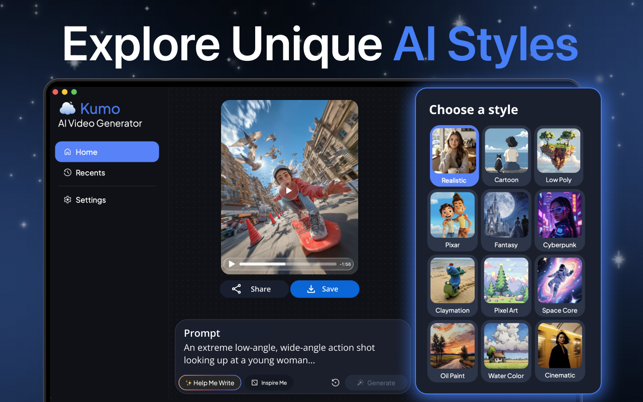 Kumo - AI Video Generator screenshot 14