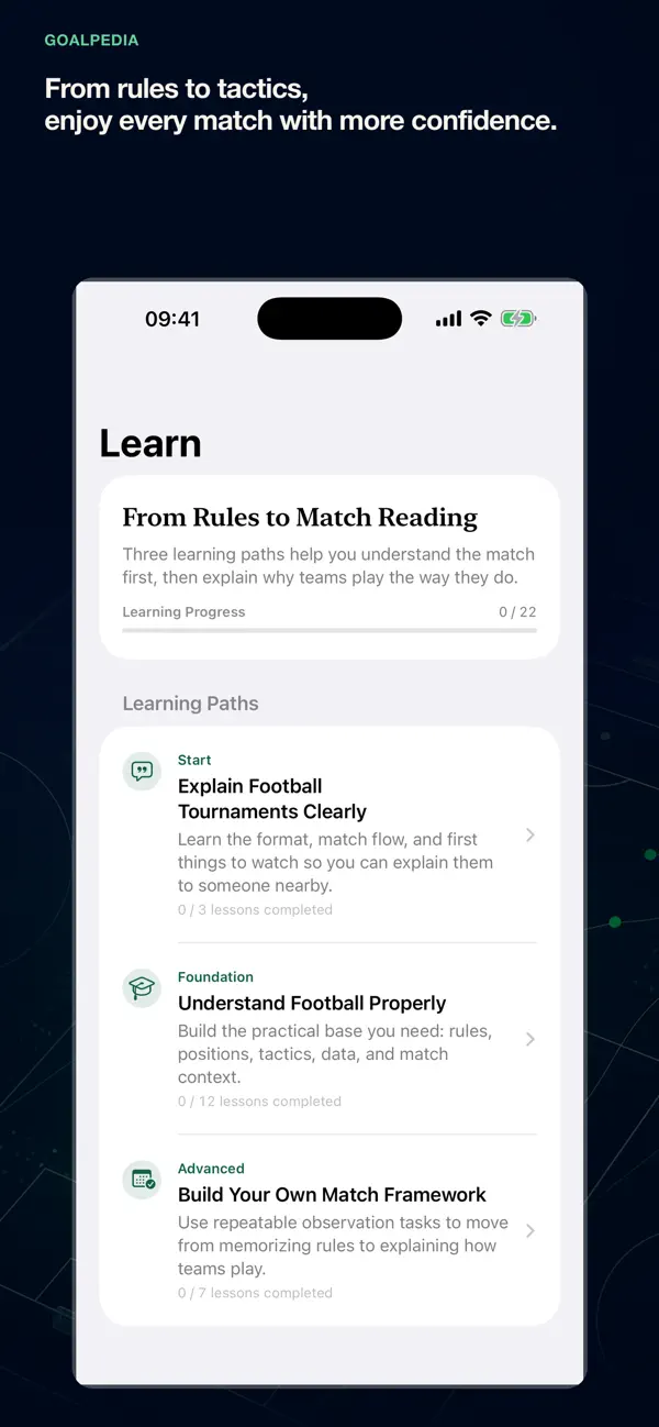 Screenshot #1 pour Goalpedia