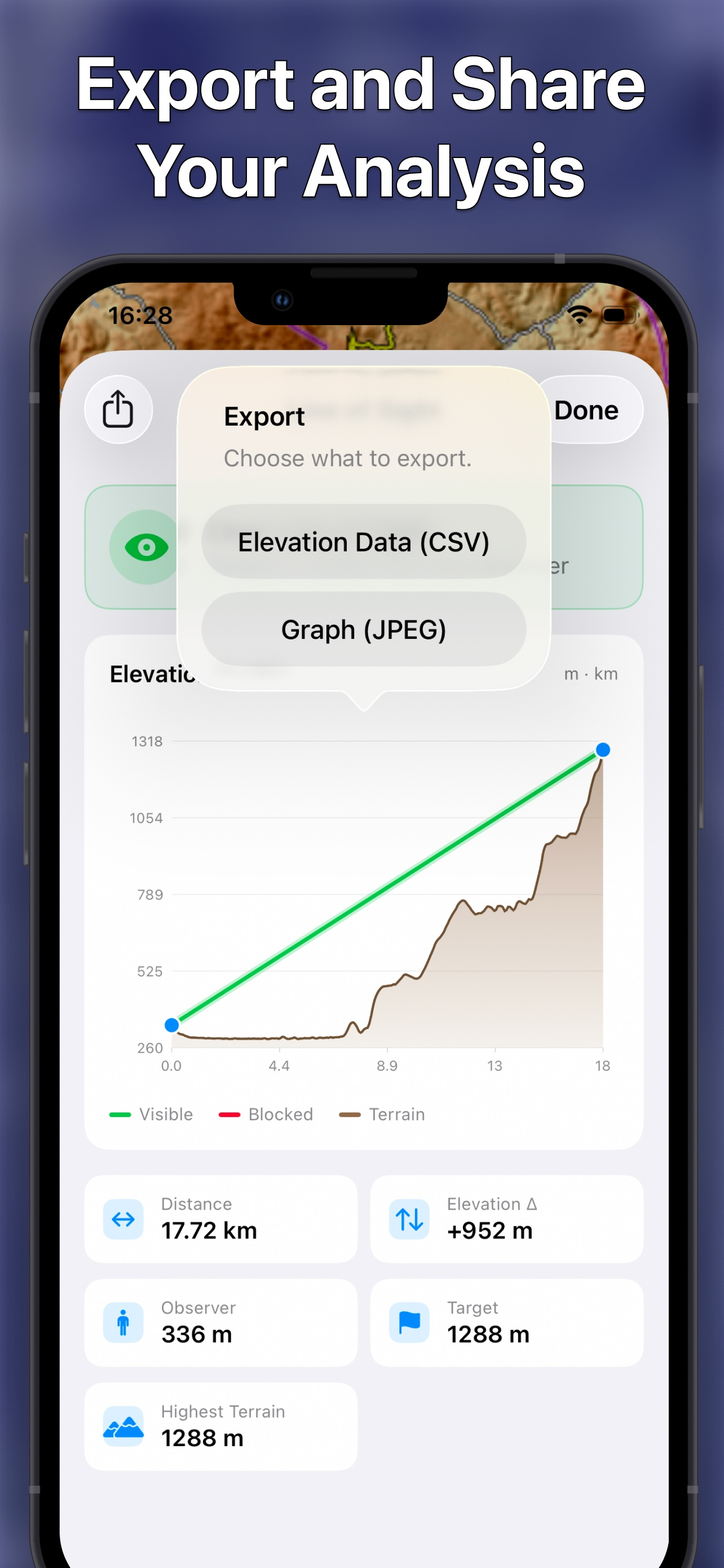 Terrain Profile & LOS screenshot 5