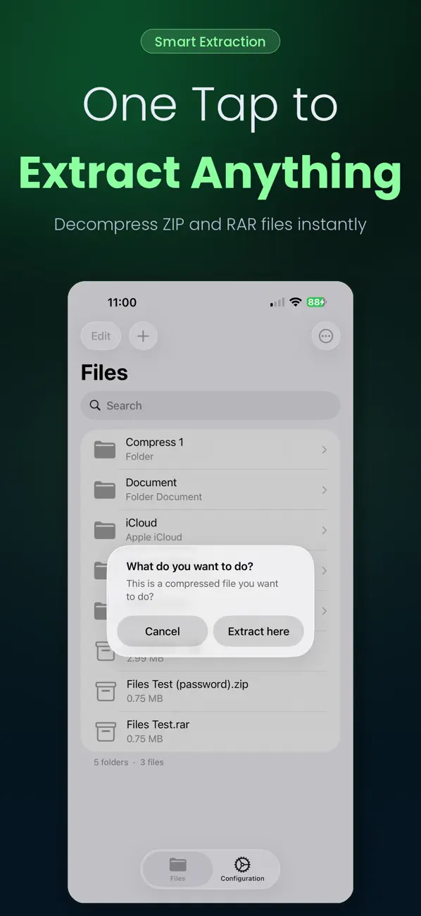 Screenshot #3 pour eZip Easy RAR & ZIP Extractor