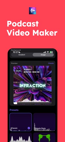 Podcast Video Maker Editor Screenshot 1 of 3