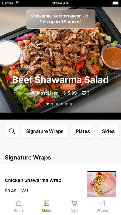 Shawarma Mediterranean To Go iPhone screenshot 2 - Food & Drink app