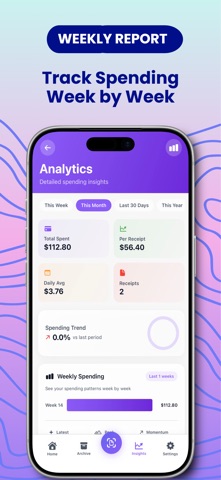 AI Receipt Scanner Tracker Screenshot 6 of 9