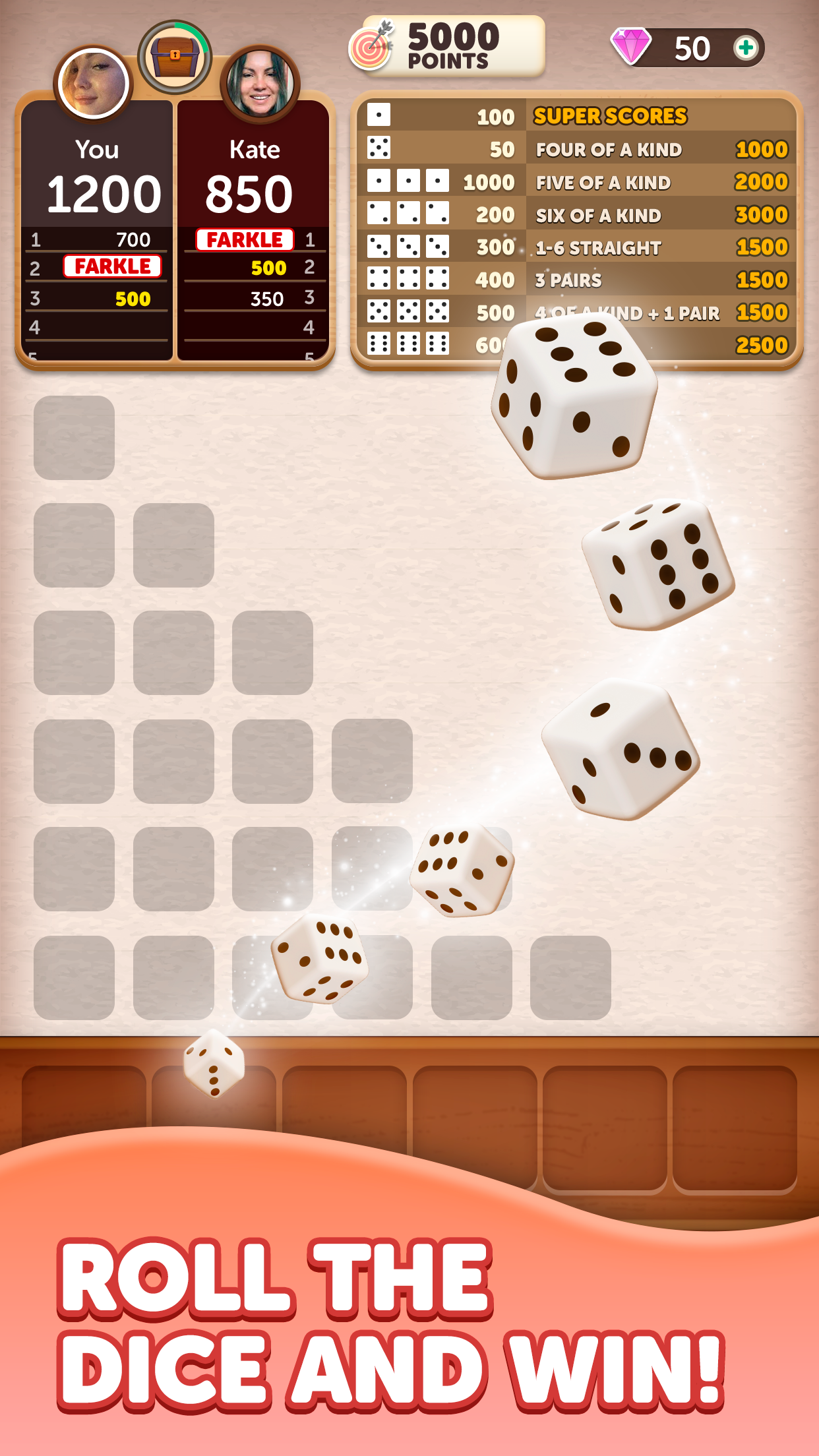 Farkle Dice Roll screenshot 1