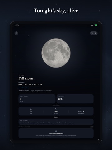 Overhead - Night Sky Scanner iPad screenshot