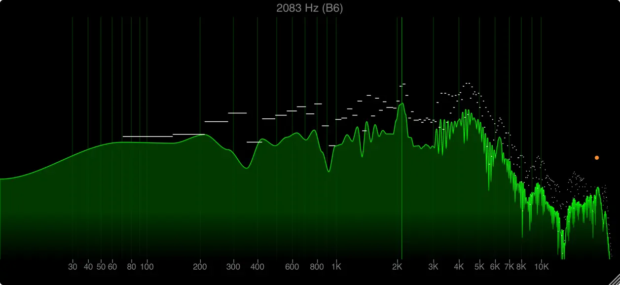 Screenshot #2 pour Spectrum AUv3 FFT Visualizer