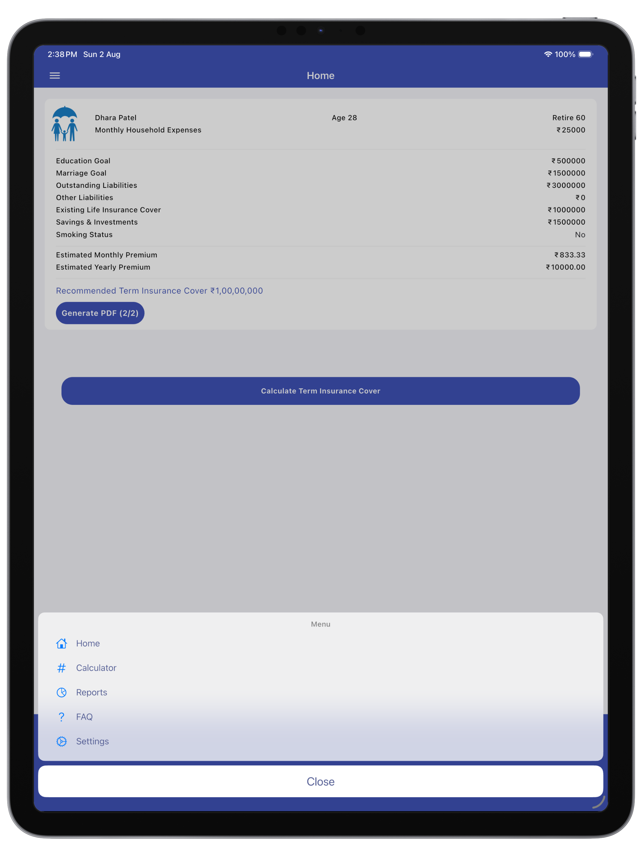 Term Insurance Calculator screenshot 17