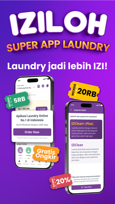 IZILOH | Laundry Super App Screenshot