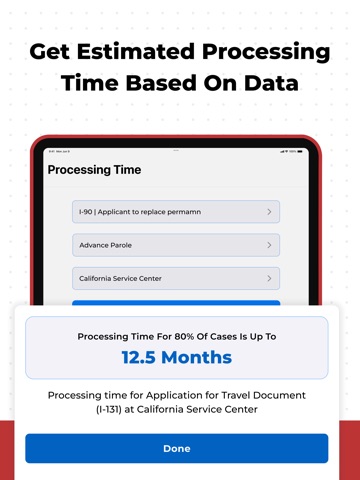 Case Tracker for USCIS 2025 iPad screenshot