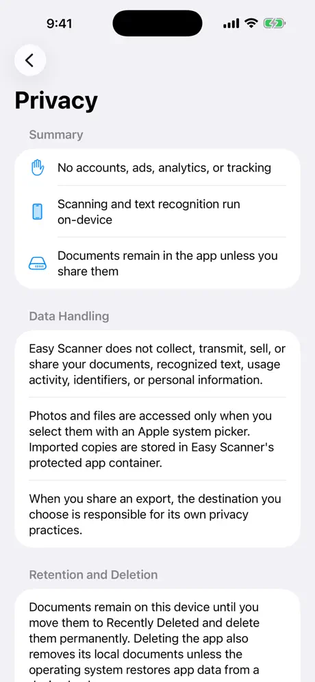 SimpleScanner screenshot 2