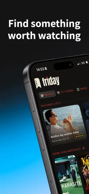 Friday: Movie & TV Recs screenshot 1