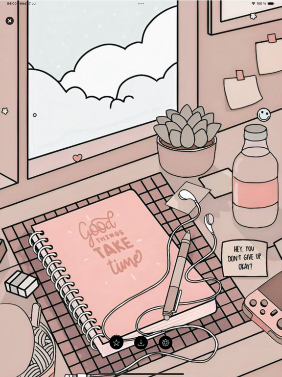 Girly Kawaii Wallpapers 4K iPad screenshot 5 - Graphics & Design app