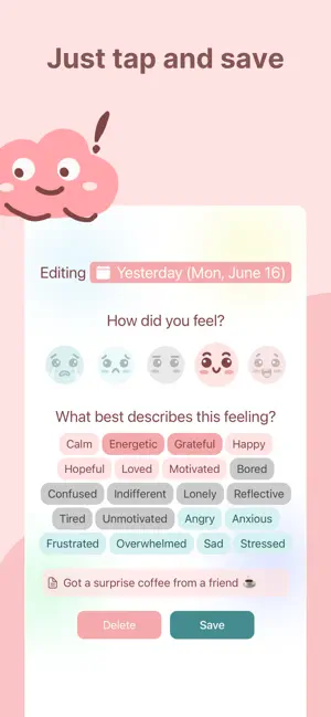 Wisp: Mood Tracker & Self Care screenshot 4