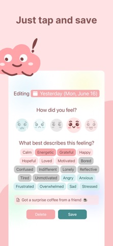 Wisp: Mood Tracker & Self Care Screenshot 4 of 6