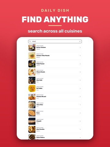 Daily Dish — Recipes iPad screenshot