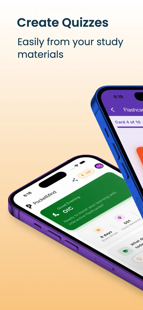 Screenshot #1 pour Quiz Maker AI: PocketMind
