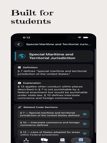 United States Criminal Code iPad screenshot