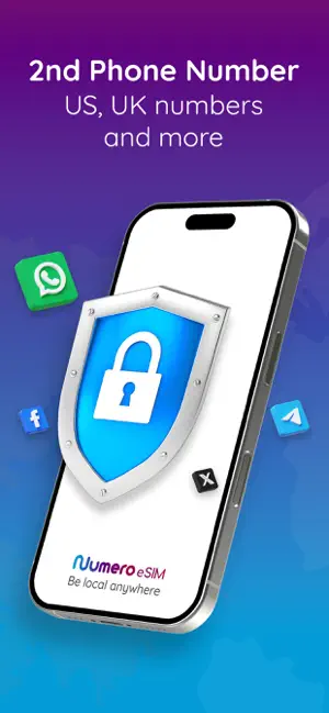 Numero eSIM: Data & 2nd Number iPhone screenshot 3