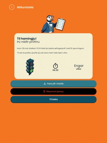 Bílprófið iPad screenshot