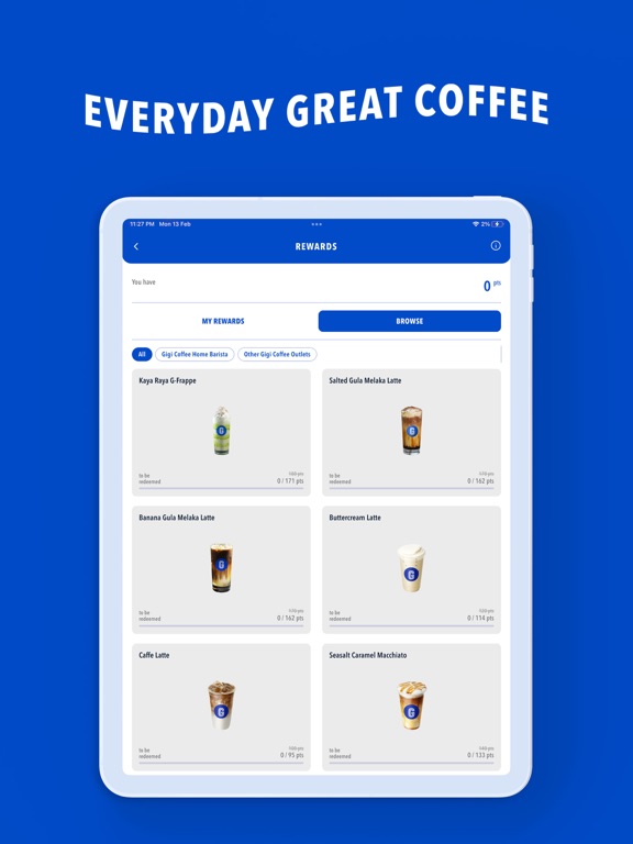 Gigi Coffee iPad screenshot 5 - Food & Drink app