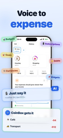 Expense Tracker: CoinBox Screenshot 1 of 9